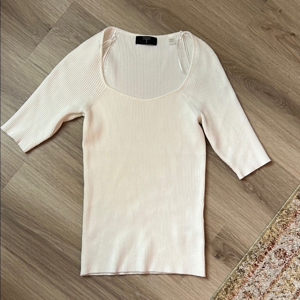 Tahari Ribbed Knit Top